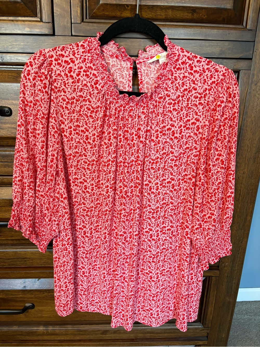 Boden pink floral top